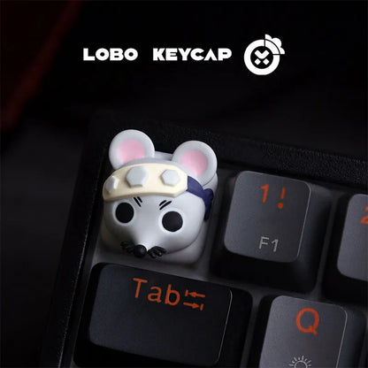 Cartoon Demon Slayer: Kimetsu No Yaiba Kokushibo Douma Akaza Character Series Keyboard Resin Material Keycap Esc Periphery Gifts