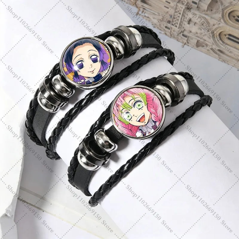 Anime Creative Bracelet Fashion Jewelry Accessories Demon Slayers Cartoon Cute Bracelets Charms Pendant Bangle Birthday Gifts