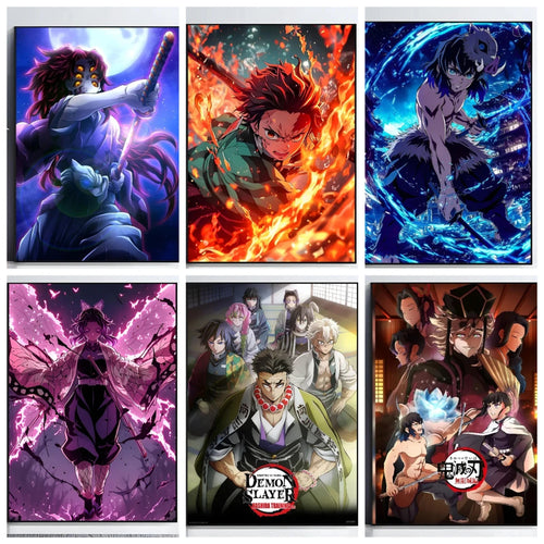 Adult Jigsaw Puzzle 500/1000 pcs Puzzle  Anime D-Demon Slayer Paper Puzzle Decorative Painting Exercise Brain Thinking