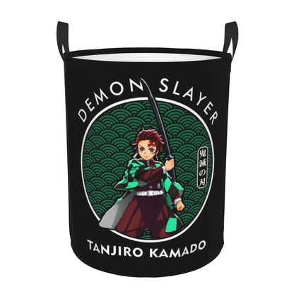 Demon Slayer Tanjiro Kamado Laundry Basket Collapsible Large Capacity Clothes Storage Bin Anime Manga 
 Laundry Hamper