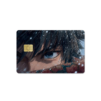 DIY Self-made Anime Demon Slayer 2.5D HD Matte PVC Sticker Film Tape Skin for Credit Card Debit Card Waterproof Sticke Gift