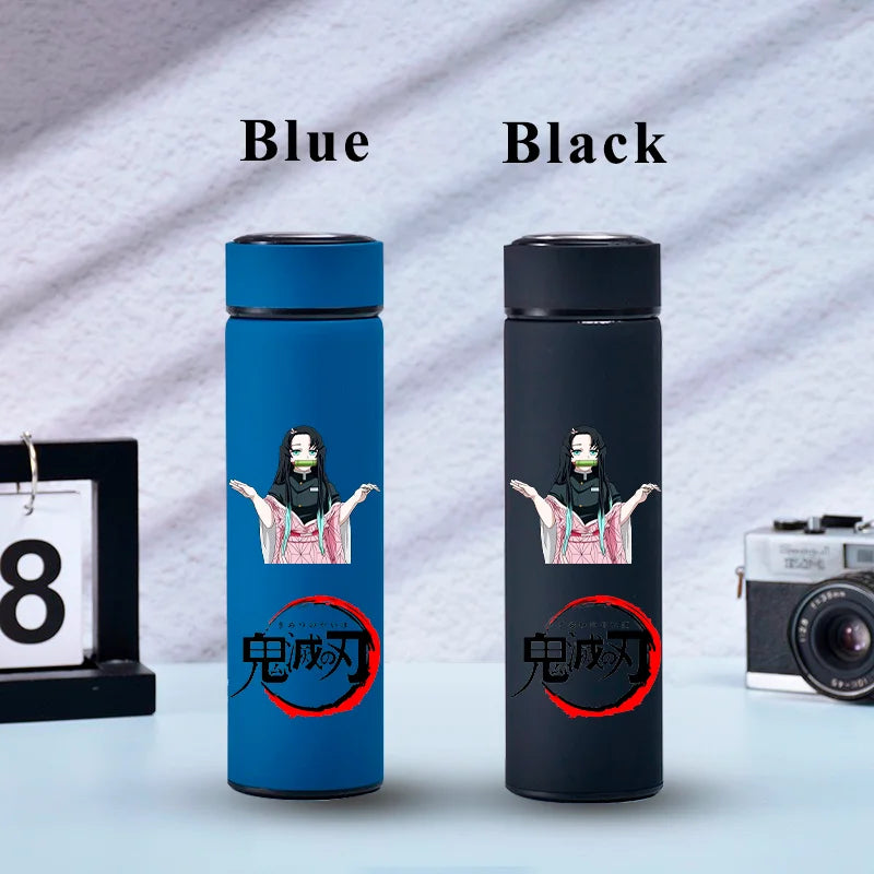 500ML Demon Slayer Anime Stainless Steel Water Cup Portable Large Capacity Outdoor Water Bottle Hot Ice Water Insulated Cup