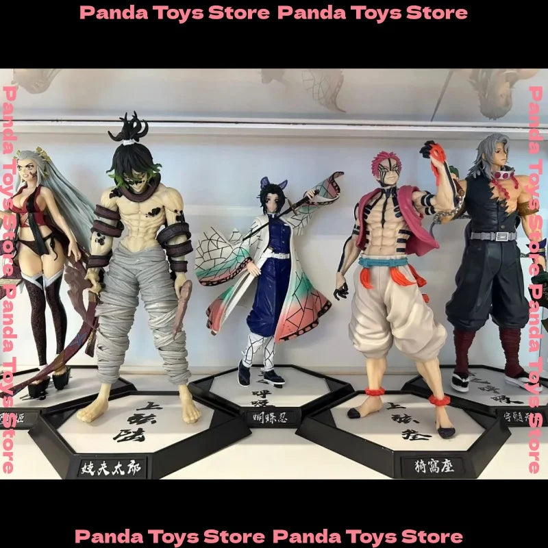 In Stock 30cm Demon Slayer Figure Himejima Gyoumei Figure Tomiokagiyuu Action Figurine Hantengu Akaza Figures Statue Model Toy