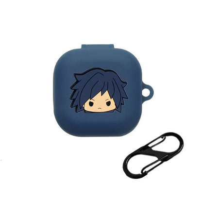 Funko Demon Slayer Earphone Case for Samsung Galaxy Buds 4/4Pro Silicone Wireless Earbuds Cover for Buds Live/Fe/Core With Hook