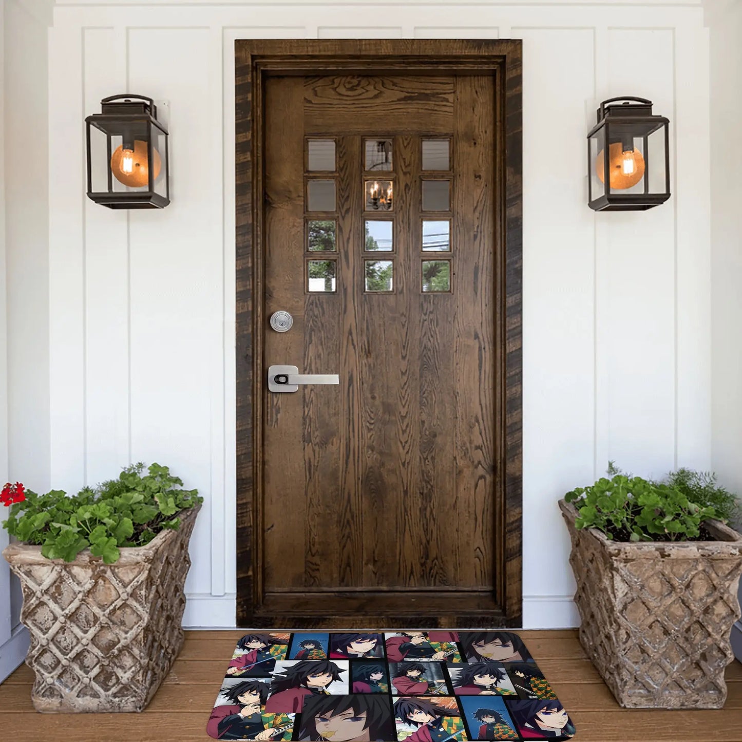 Demon Slayer Doormat Mat Anti-Slip Anime Giyu Tomioka Kitchen Bathroom Living Room Rug Carpet 40*60cm