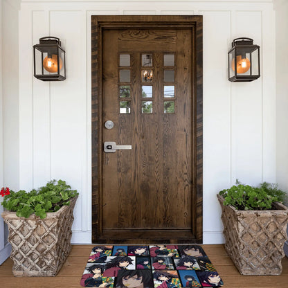 Demon Slayer Doormat Mat Anti-Slip Anime Giyu Tomioka Kitchen Bathroom Living Room Rug Carpet 40*60cm