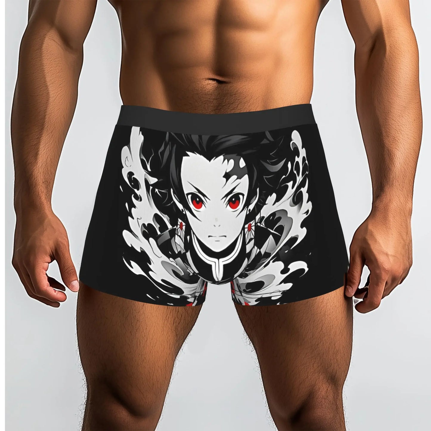 Kyojuro Rengoku Blood Splash Anime Bandai Demon Slayer Underpants Homme Panties Men's Underwear Comfortable Shorts Boxer Briefs