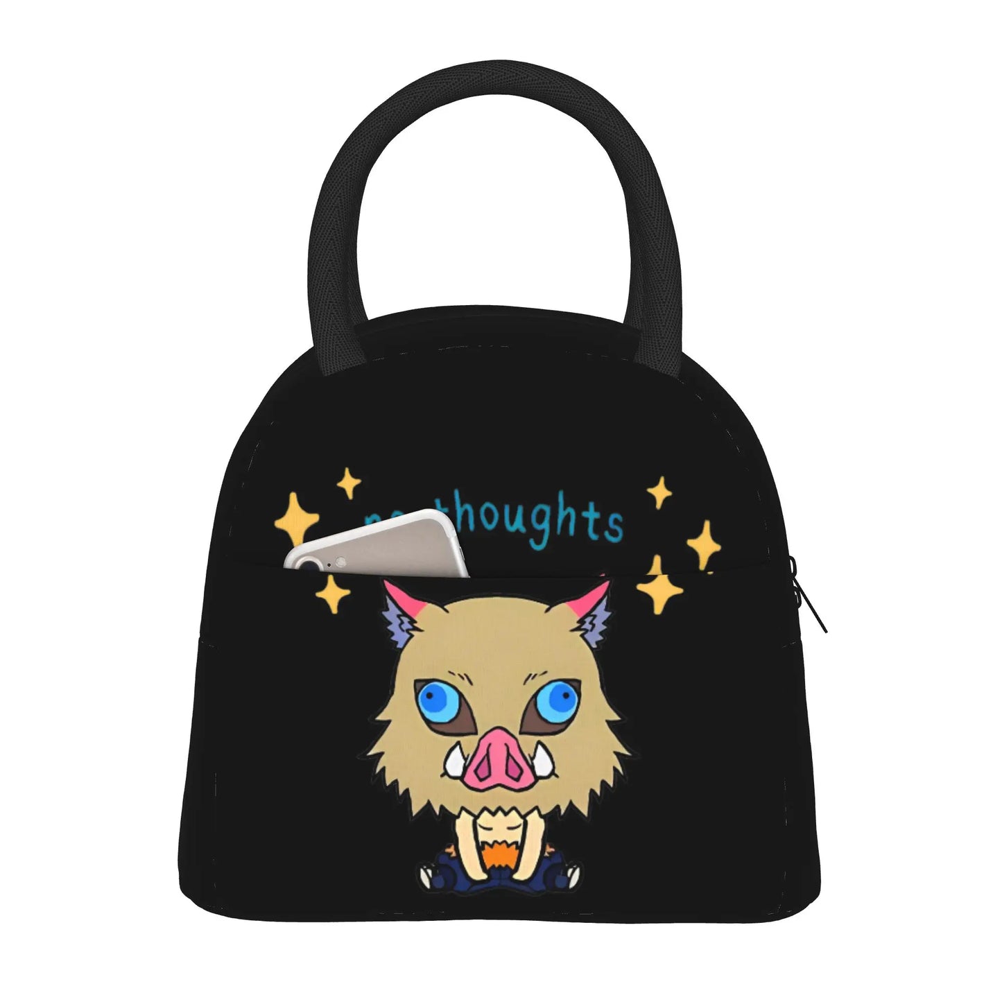 Muichiro Tokito Insulated Lunch Bags High Capacity Demons Anime Lunch Container Thermal Bag Tote Lunch Box Food Handbags