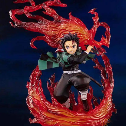 Anime Demon Slayer Figure Kamado Tanjirou Nezuko Action Figure Zenitsu Inosuke Kimetsu Yaiba Figurine PVC Model Collection Toys