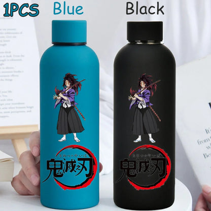 Kimetsu No Yaiba 500ML Insulated Water Cup Game Anime Character Paint Small Mouth Bottle Cartoon Large Capacity Drinking Cup