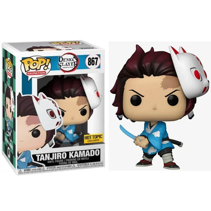 2026 Funko POP Demon Slayer Tanjiro 1304 Kanroji 1306 Rui 1307 Sanemi 1253 Nezuko 1254 Obanai 1395 Action Figures Model Toy Gift