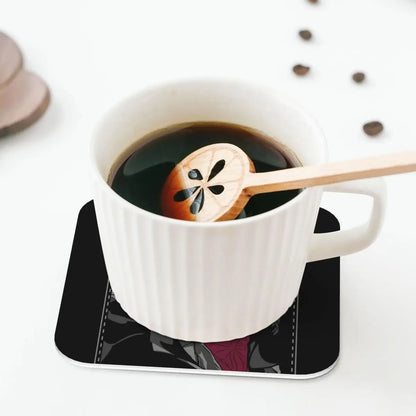 Nezuko Kimono Demon Slayer Kimetsu No Yaiba Anime Coasters Kitchen Placemats Insulation Cup Coffee Mats  Tableware Pads Set of 4