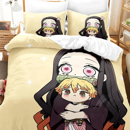 Parure Nezuko et Zenitsu jaune