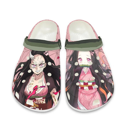 Anime Demon Slayer Non Slip Casual Cave Shoes Men Women Kamado Tanjirou Home Slippers Outdoor Beach Sandal Anime Cosplay Gift