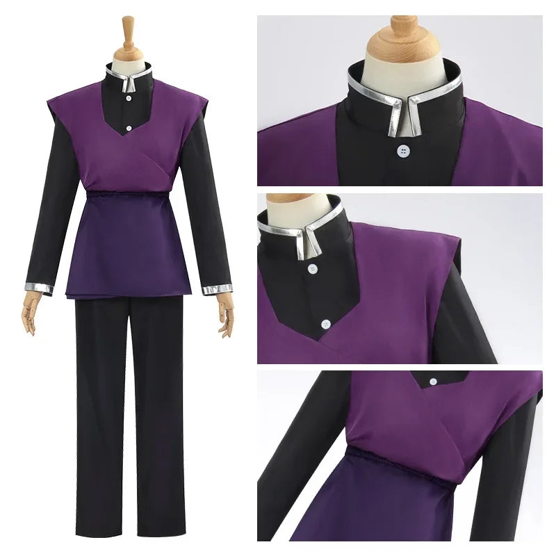 Shinazugawa Genya Cosplay Anime Costume Wig Carnival Halloween Comic Animation Party Clothing