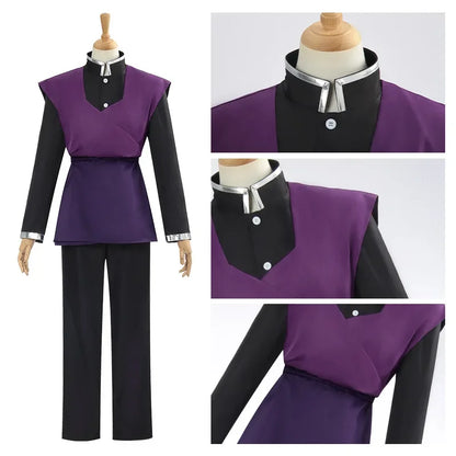 Shinazugawa Genya Cosplay Anime Costume Wig Carnival Halloween Comic Animation Party Clothing