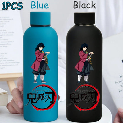 Kimetsu No Yaiba 500ML Insulated Water Cup Game Anime Character Paint Small Mouth Bottle Cartoon Large Capacity Drinking Cup