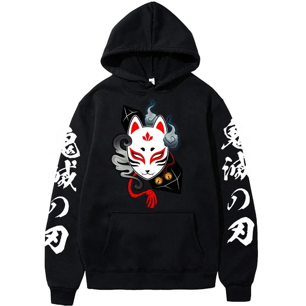 Japanese Anime Demon Slayer Plus Size Hoodie Women Sweatshirts Kamado Nezuko Print Hooded Harajuku Girl And Boy Casual Pullover