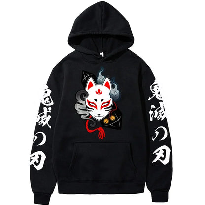 Japanese Anime Demon Slayer Plus Size Hoodie Women Sweatshirts Kamado Nezuko Print Hooded Harajuku Girl And Boy Casual Pullover