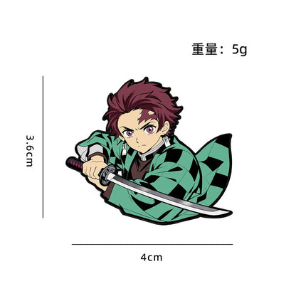 Demon Slayer Cartoon Brooch Badge Student Backpack Decoration Anime Merchandise Shinobu Kocho Japanese Anime