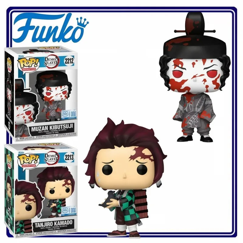 Funko Pop Demon Slayer Muzan Kibutsuji Tanjiro Kamado Premium Vinyl Figure Collectible Anime Goods Desk Decor Room Decor Gift
