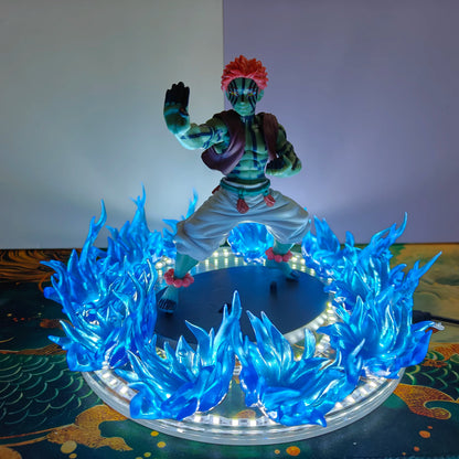 Kimetsu no Yaiba Anime Figure Koyuki Akaza DIY Led Light Lamp Effect Action Figurine Toys Demon Slayer Akaza PVC Model Figuarts