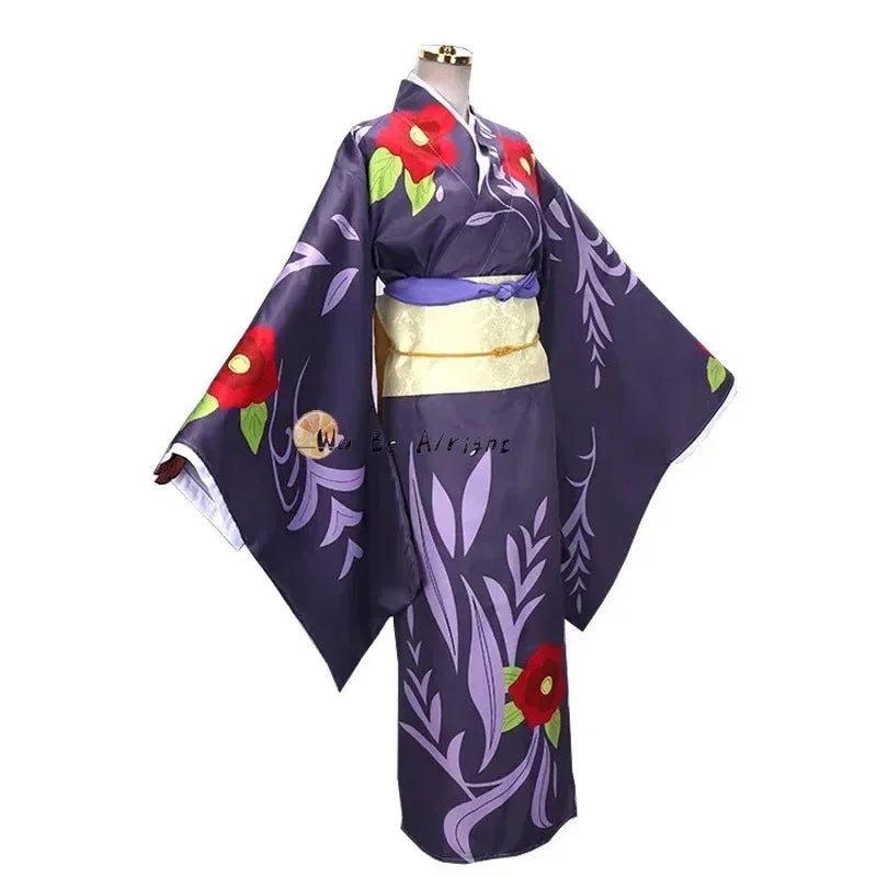 Demon Slayer Kimetsu No Yaiba Anime Cosplay Costume Tamayo Uniform Kimono Cosplay Costumes Halloween Carnival Party Clothes Wig