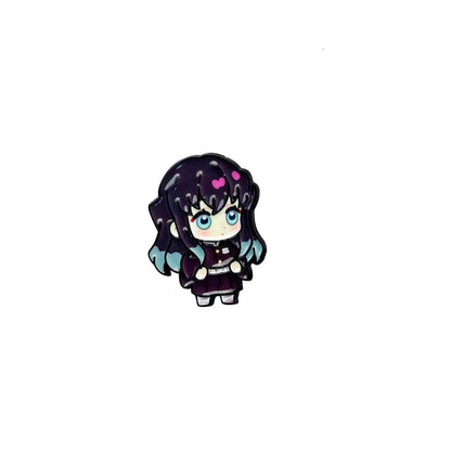 Demon Slayer Enamel Pins Kawaii Cartoon Character Brooch Clothing Backpack Lapel Badges Fashion Jewelry Accessories