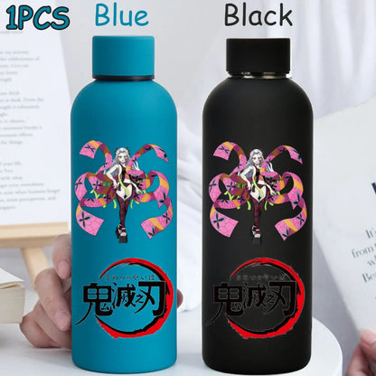 Kimetsu No Yaiba 500ML Insulated Water Cup Game Anime Character Paint Small Mouth Bottle Cartoon Large Capacity Drinking Cup