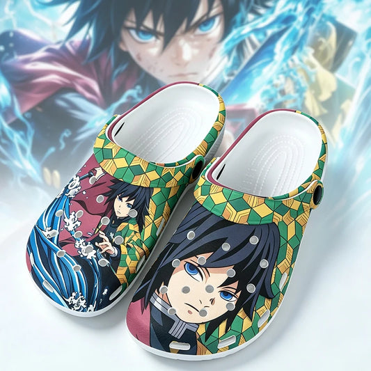 Anime Demon Slayer Non Slip Casual Cave Shoes Men Women Kamado Tanjirou Home Slippers Outdoor Beach Sandal Anime Cosplay Gift