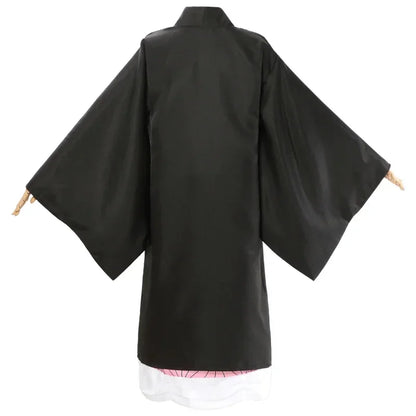 Anime Kamado Nezuko Cosplay Costume   Costumes Kimono Haori Wig Clogs Suit For Adult Children Hallow