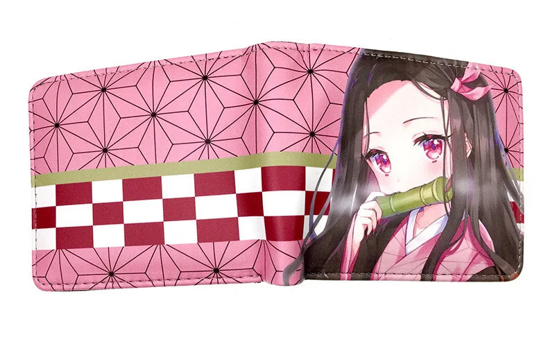 Demon Slayer: Kimetsu No Yaiba Anime Peripheral Short Wallet Zero Wallet Student Men And Women Simple Wallet
