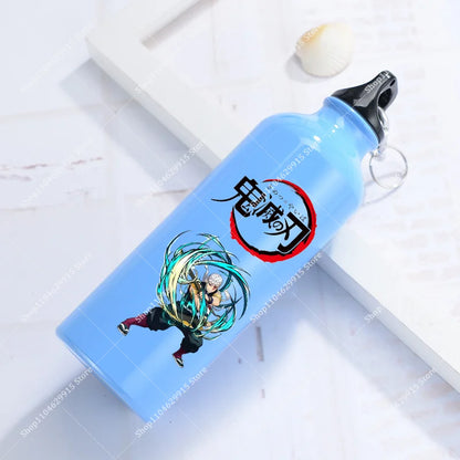 500ml Demon Slayer Aluminum Water Bottle Portable Sport Cup Women Men Anime Tomioka Nezuko Fashion Retro Kettle Birthday Gift