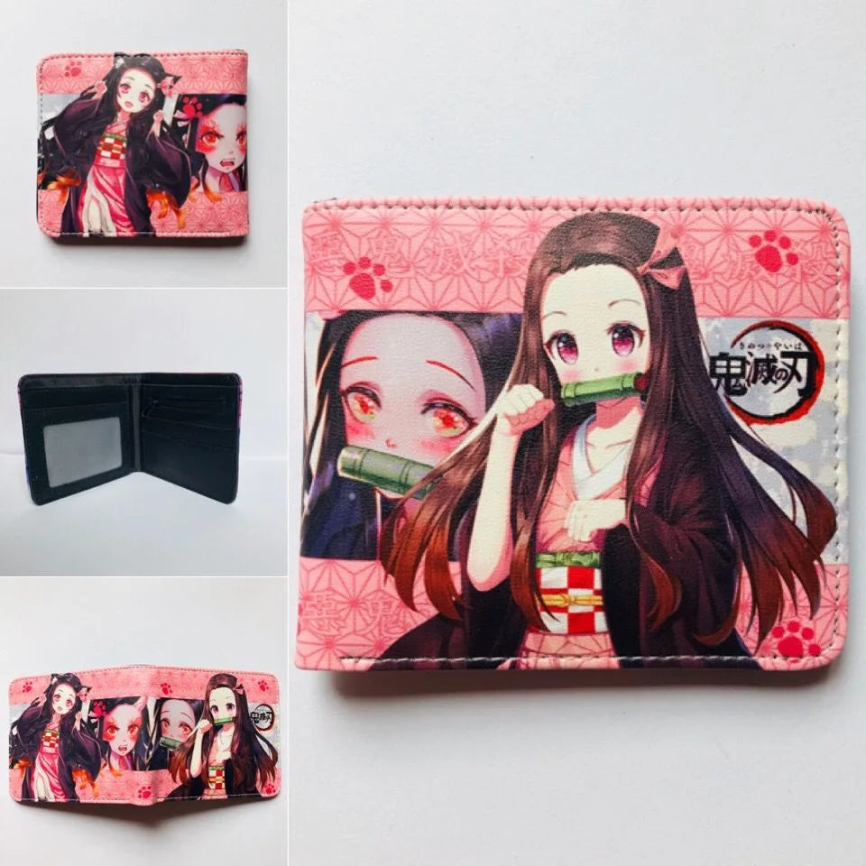 Demon Slayer: Kimetsu No Yaiba Anime Peripheral Short Wallet Zero Wallet Student Men And Women Simple Wallet