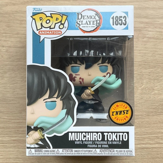 Funko Pop! Demon Slayer Muichiro Tokito Chase #1853 Vinyl Figure Anime Collectible Model Desktop Ornament Toy Gift for Fans