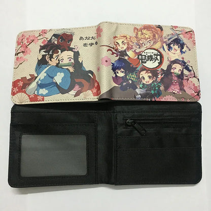 Demon Slayer: Kimetsu No Yaiba Anime Peripheral Short Wallet Zero Wallet Student Men And Women Simple Wallet