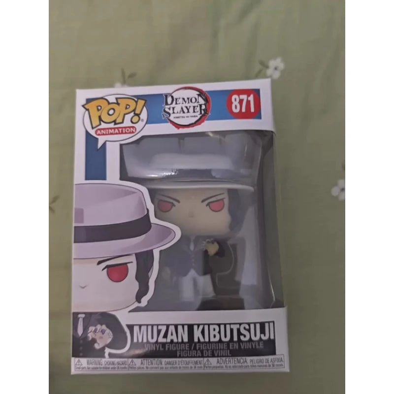 FUNKO POP Original Demon Slayer Blade Mi Douzi TANJIRO KAMADO Muichiro Tokoto Doma Akaza Action Anime Figures Toys Gift Model