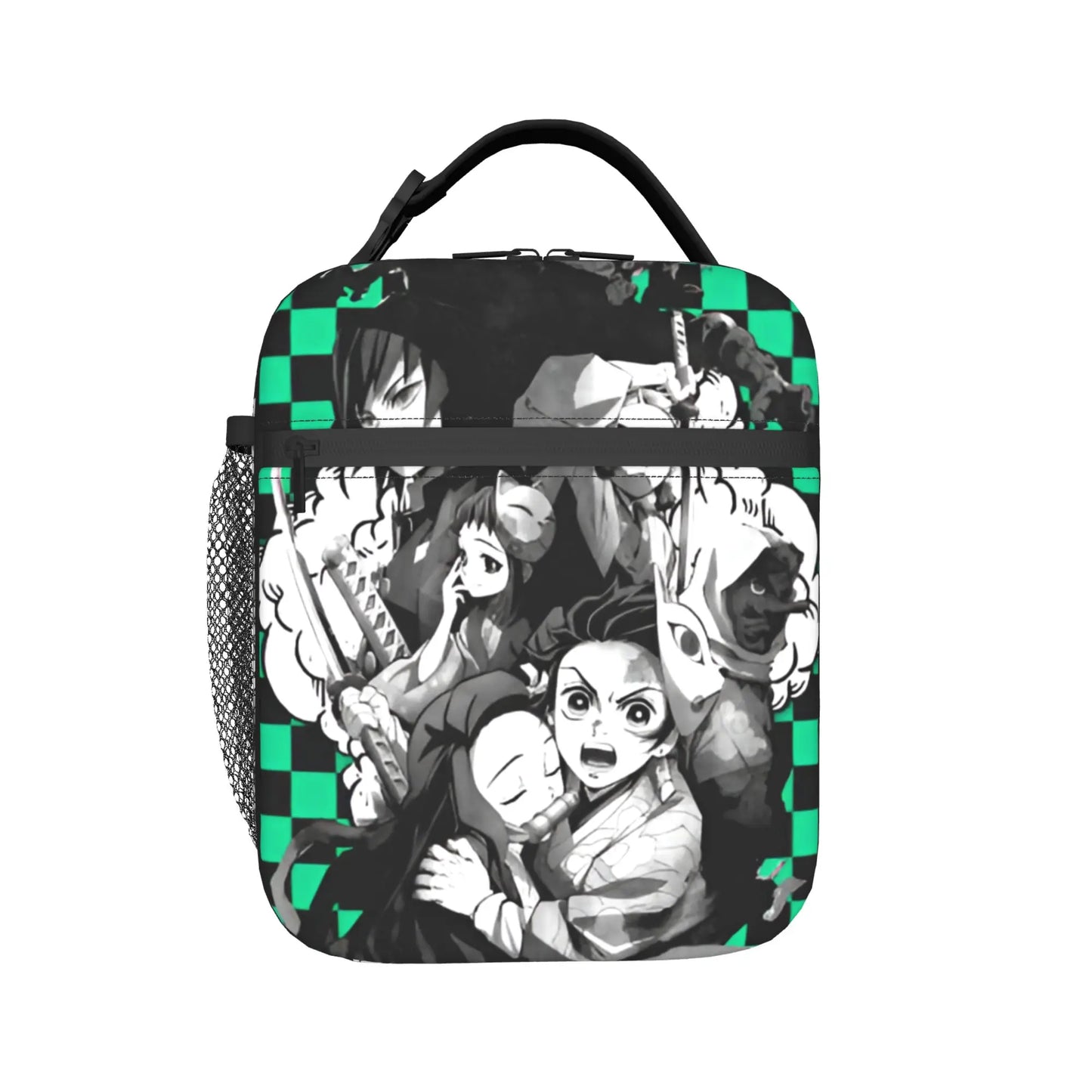 D-Demons Slayers Portable Lunch Box Multifunction Kimetsus No Yaibas Cooler Thermal Food Insulated Lunch Bag School Student