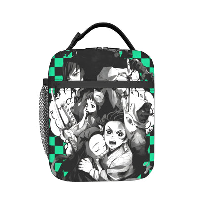D-Demons Slayers Portable Lunch Box Multifunction Kimetsus No Yaibas Cooler Thermal Food Insulated Lunch Bag School Student