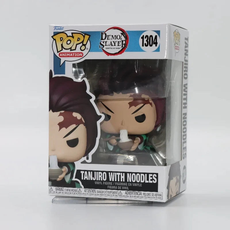 FUNKO POP Original Demon Slayer Blade Mi Douzi TANJIRO KAMADO Muichiro Tokoto Doma Akaza Action Anime Figures Toys Gift Model