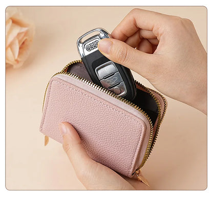 Demon Slayer Kamado Nezuko Women Short PU Wallet Tsuyuri Kanawo Kochou Shinobu ID Card Horders Multi-card Billfold Coin Purses