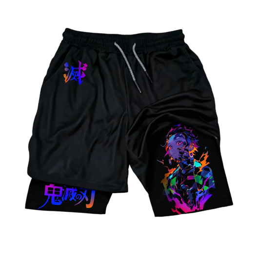 Short Demon Slayer à double épaisseur, coupe ample pensée pour le vélo