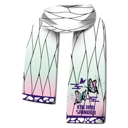 In stock Demon Slayer: Kimetsu No Yaiba Anime Scarf Kamado Tanjirouagatsuma Zenitsutomioka Giyuu Anime Winter Warm Xmas Gift