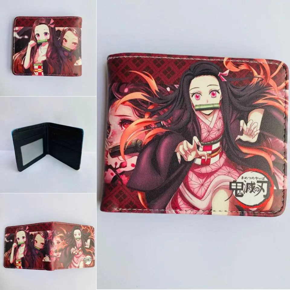 Demon Slayer: Kimetsu No Yaiba Anime Peripheral Short Wallet Zero Wallet Student Men And Women Simple Wallet