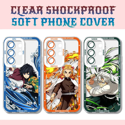 Demon Slayer Tanjiro Phone Case for Samsung Galaxy S26 Ultra S25 Edge S24 S23 S22 S21 FE Plus A57 A37 5G A07 A17 4G Back Cover