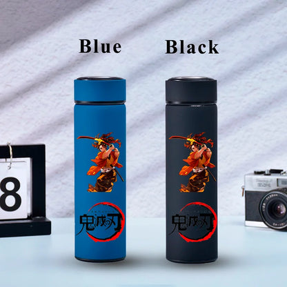 500ML Demon Slayer Anime Stainless Steel Water Cup Portable Large Capacity Outdoor Water Bottle Hot Ice Water Insulated Cup