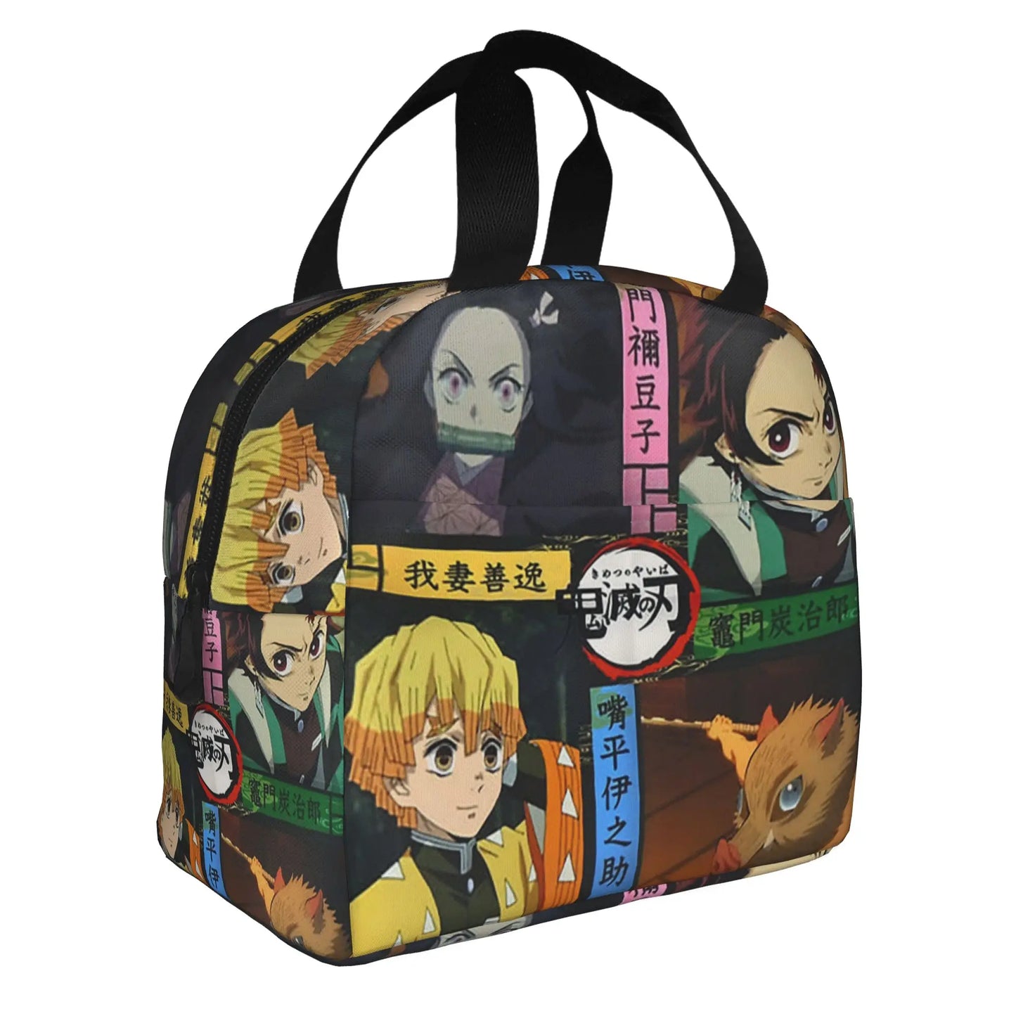 Cherry Nezuko Demon Slayer  Insulated Lunch Bags for Camping Travel Blossoms Sakura Portable Cooler Thermal Bento Box Women Men