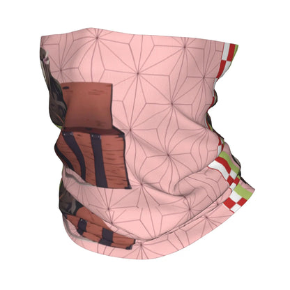 Custom Demones S-Slayer Bandana Winter Neck Warmer Women Windproof Wrap Face Scarf for Ski  Gaiter Headband