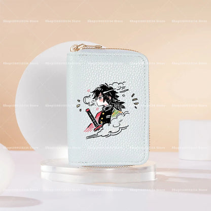 New Demon Slayer Wallet Woman Man Fashion Zipper Wallet Anime Cartoon Coin Purse Man Card Holder Fashion Money Bag Birthday Gift
