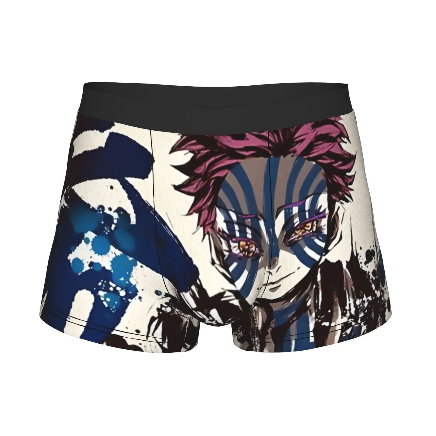 The Battle Crazed Demon   Akaza Bandai Demon Slayer Underpants Breathbale Panties Men's Underwear Print Shorts Boxer Briefs
